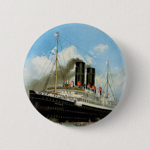 Badge Rond 5 Cm Ligne Ancre