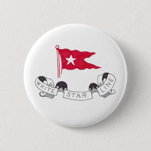Badge Rond 5 Cm Ligne blanche d'étoile - bouton (Devant)
