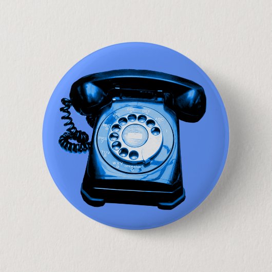 Badge Rond 5 Cm Ligne bleue (Devant)