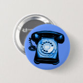 Badge Rond 5 Cm Ligne bleue (Devant & derrière)