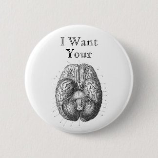 Badge Rond 5 Cm Ligne bouton de collecte de zombi