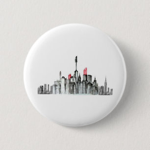 Badge Rond 5 Cm Ligne Sky de maquillage