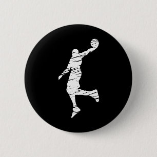 Badge Rond 5 Cm Lignes rétro du lecteur Bysketbyl