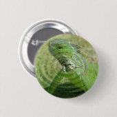 Badge Rond 5 Cm L'iguane vert (Devant & derrière)