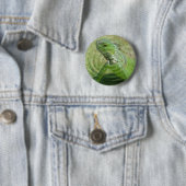 Badge Rond 5 Cm L'iguane vert (En situation)