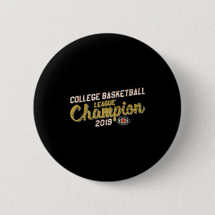 Badge Rond 5 Cm Ligue de basket-ball fantôme universitaire H2h 201