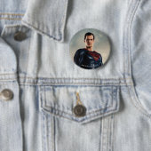 Badge Rond 5 Cm Ligue de la justice| Superman On Battlefield (En situation)