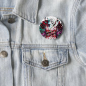 Badge Rond 5 Cm Like Flowering Flowers (En situation)