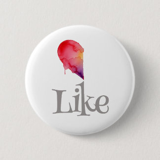 Badge Rond 5 Cm Like - half heart