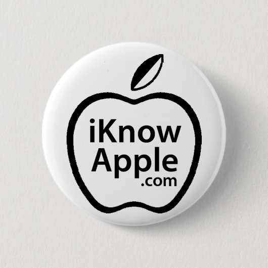 Badge Rond 5 Cm l'iKnow Apple se boutonnent (Devant)