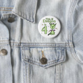 Badge Rond 5 Cm Lil Dragon 4e anniversaire (En situation)