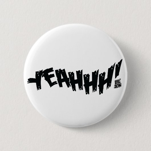 Badge Rond 5 Cm Lil Jon "Yeeeah !" Noir (Devant)