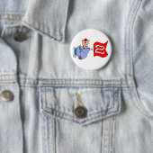Badge Rond 5 Cm Lil Pilot Bear 2e anniversaire (En situation)