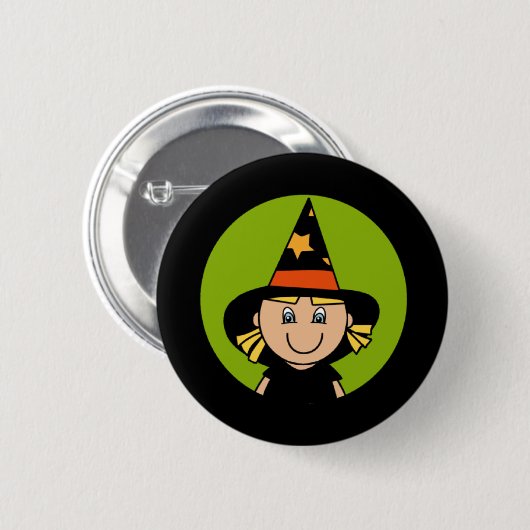 Badge Rond 5 Cm Lil' Witch (Devant & derrière)