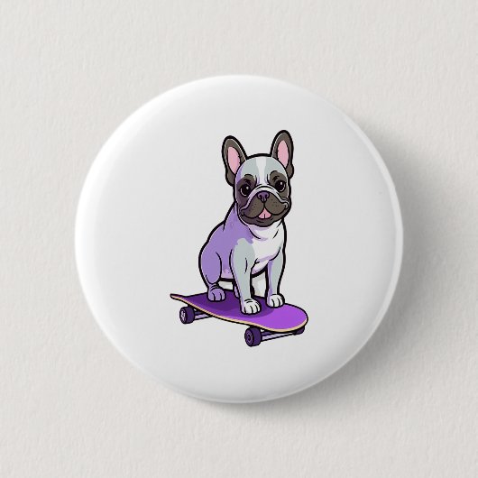Badge Rond 5 Cm Lilac (Devant)