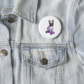 Badge Rond 5 Cm Lilac (En situation)