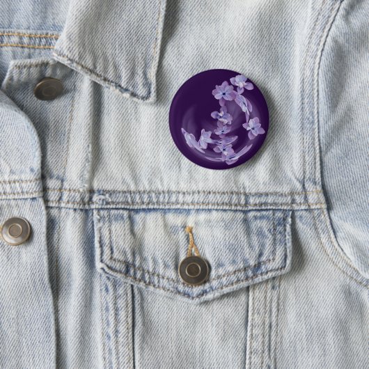 Badge Rond 5 Cm Lilac en cercle (En situation)