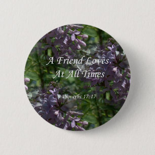 Badge Rond 5 Cm lilas du ~ proverbs17-17
