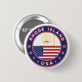 Badge Rond 5 Cm L'île Rhode (Devant & derrière)