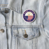 Badge Rond 5 Cm L'île Rhode (En situation)