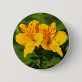 Badge Rond 5 Cm Lilies péruviennes (Devant)
