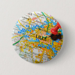 Badge Rond 5 Cm Lille, France