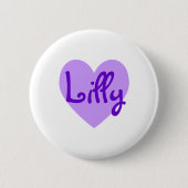 Badge Rond 5 Cm Lilly en violet (Devant)