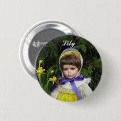 Badge Rond 5 Cm Lily (Devant & derrière)