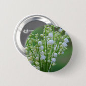 Badge Rond 5 Cm Lily de la vallée (Devant & derrière)