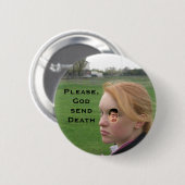 Badge Rond 5 Cm L'image 081, charpentier, svp, Dieu envoient la (Devant & derrière)