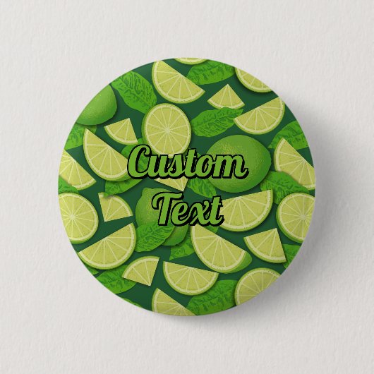 Badge Rond 5 Cm Lime (Devant)