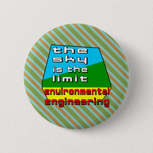 Badge Rond 5 Cm Limite d'ingénierie de l'environnement