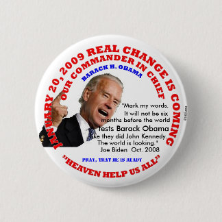 BADGE ROND 5 CM L'INAUGURATION, MONDE EXAMINERA OBAMA