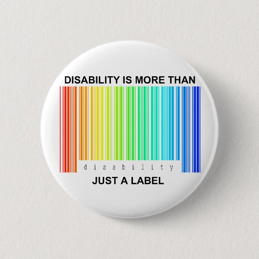 Badge Rond 5 Cm L'incapacité est plus qu'un étiquette (Devant)