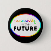 Badge Rond 5 Cm L'inclusion est l'AVENIR Neurodiversité Sensibilis (Devant)