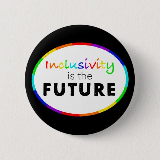 Badge Rond 5 Cm L'inclusion est l'AVENIR Neurodiversité Sensibilis (Devant)