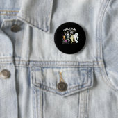 Badge Rond 5 Cm L'inclusion n'est pas effrayant enseignant Squelet (En situation)