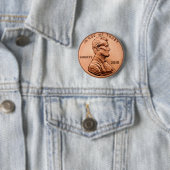 BADGE ROND 5 CM LINCOL PENNY (En situation)
