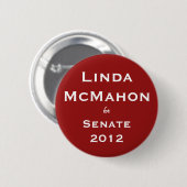 Badge Rond 5 Cm Linda McMahon pour le bouton de sénat (Devant & derrière)