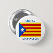 Badge Rond 5 Cm L'indépendance catalanne (Devant & derrière)