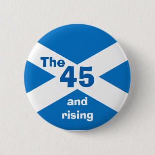 Badge Rond 5 Cm L'indépendance écossaise les 45 et l'insigne en
