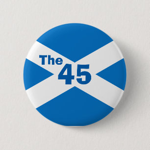 Badge Rond 5 Cm L'indépendance écossaise l'insigne de 45 Saltire