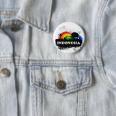 Badge Rond 5 Cm L'Indonésie fruitée mignonne (En situation)