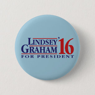Badge Rond 5 Cm Lindsey Graham pour le président