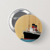 Badge Rond 5 Cm Liner étoile bleue (Devant & derrière)