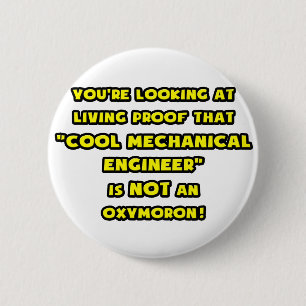 Badge Rond 5 Cm L'ingénieur mécanique Cool n'est pas un oxymoron