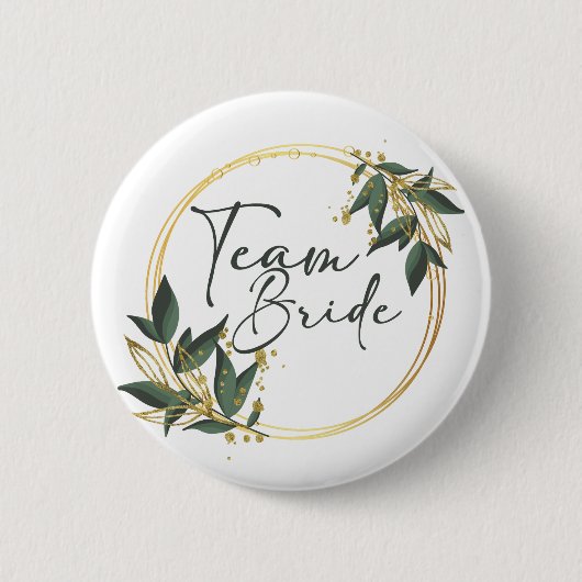 Badge Rond 5 Cm L'Inscription d'or de Bride (Devant)