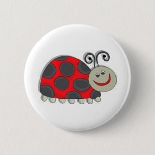Badge Rond 5 Cm l'insecte de dame badine la goupille