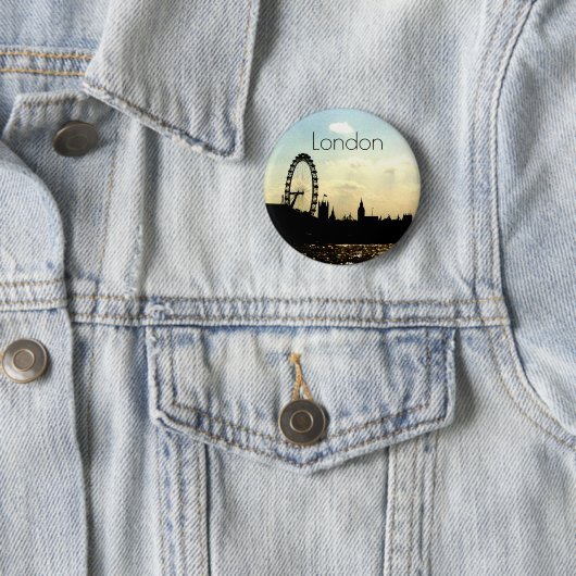 Badge Rond 5 Cm L'insigne d'oeil de Londres (En situation)