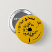 Badge Rond 5 Cm L'intégration élève le bouton (Devant & derrière)